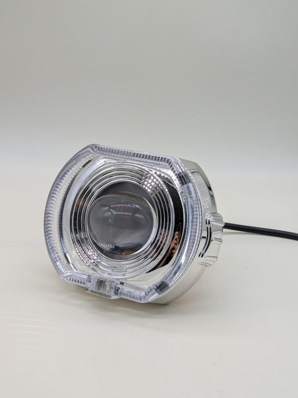 Large corrugated lens built in