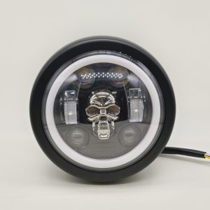 5.75 inch headlight assembly - skull head