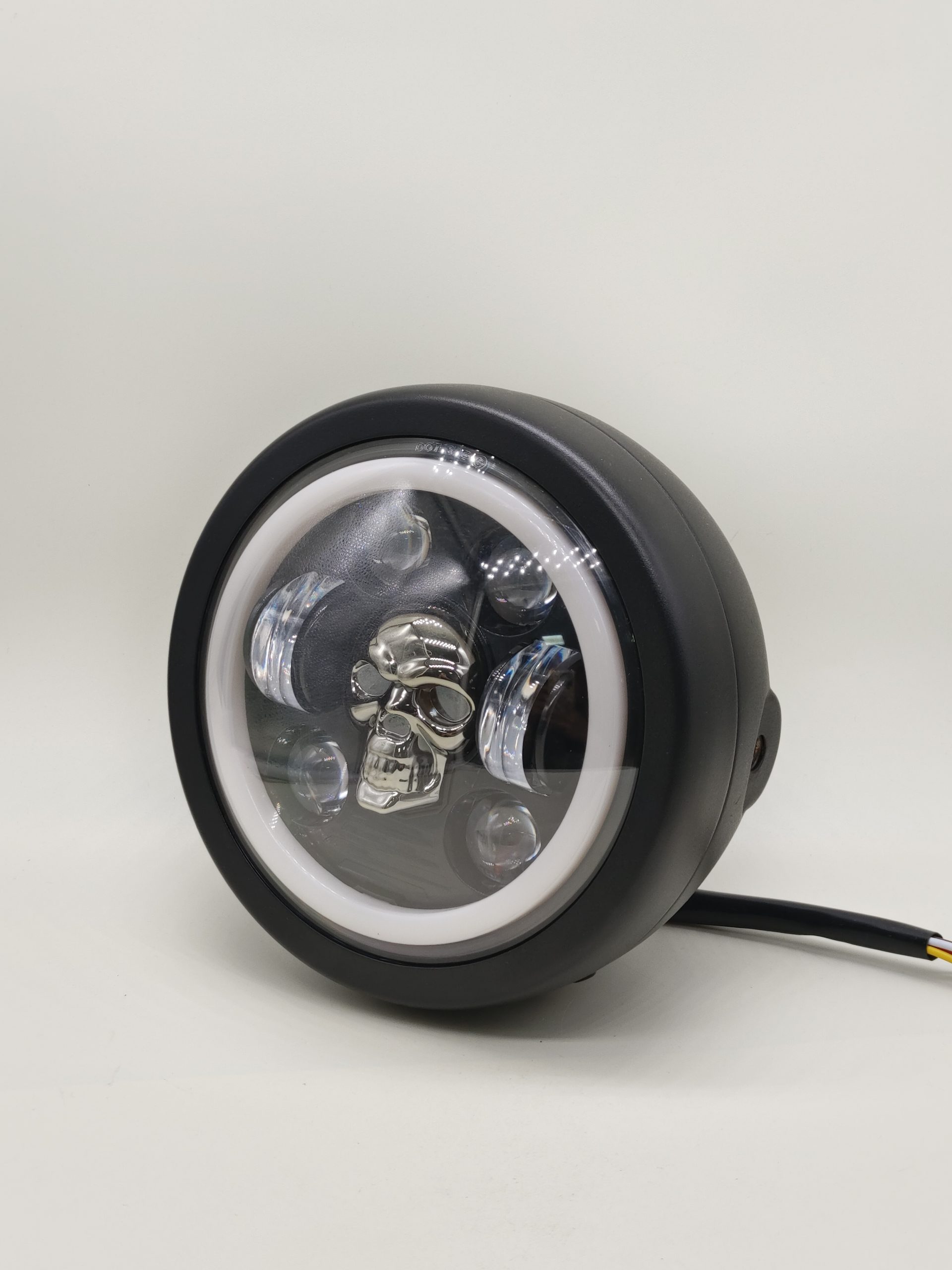 5.75 inch headlight assembly - skull head - Image 2