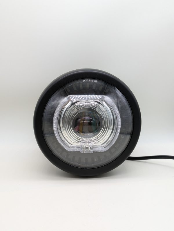 5.75 inch assembly headlight - built-in corrugated style